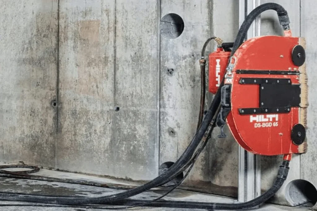 Hidrolik Beton Kesme uygulaması yapılan profesyonel şantiye çalışması